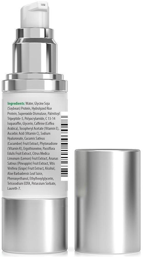 Organys Spark Eye Cream for Dark Circles & Puffiness – Anti Aging Eye Cream with Collagen Boosting Peptides, Vitamin C & Hyaluronic Acid – Reduces Wrinkles & Bags, Hydrating, 0.5 oz
