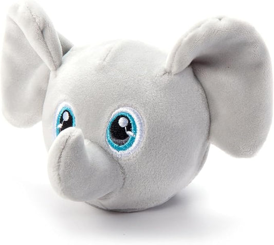 The Petting Zoo Elephant Stuffed Animal Plushie, Gifts for Kids, Squishiez Wildlife Animal Squeeze Toy, Gray Elephant Plush Toy 3 Inches