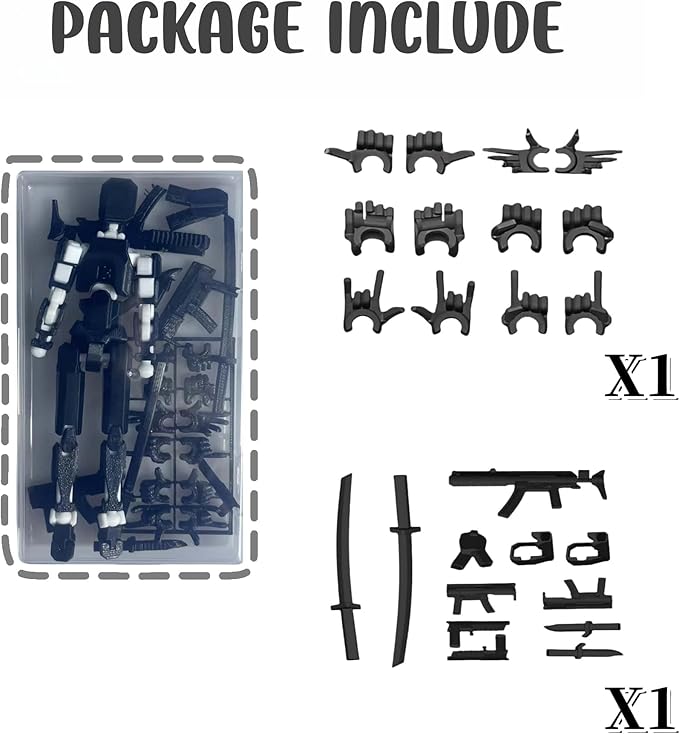 Pre-Assembly 3D Printed 5.54'' Stick 13 Action Figure, Multi-Jointed Tian13, Articulated T13 Desktop Decoration,12 in 1 d13 Accessories, Best Birthday Festival Gift