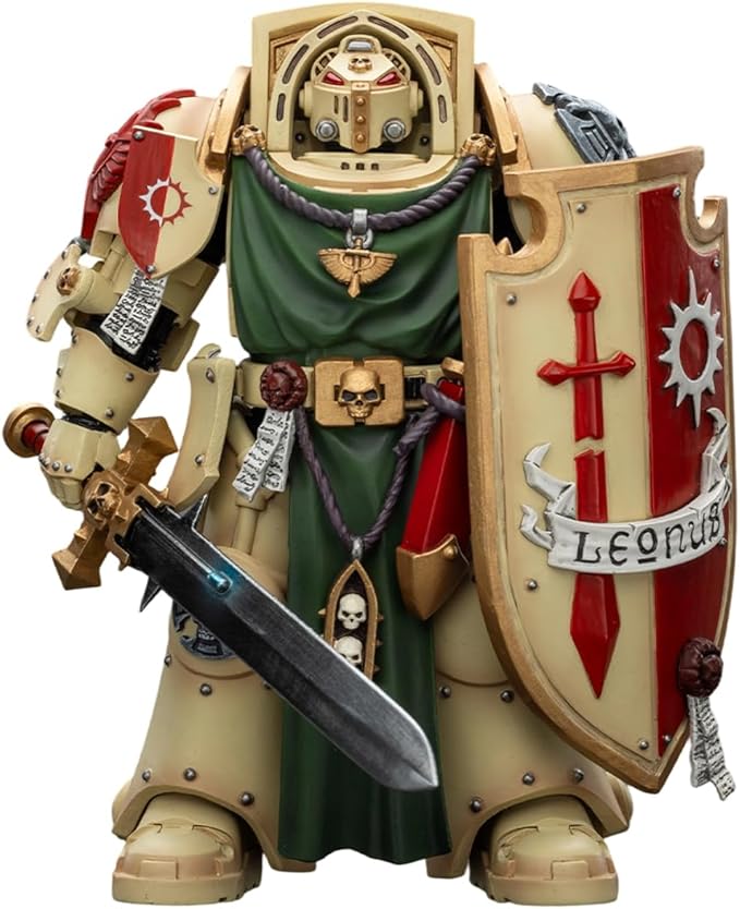 JOYTOY Warhammer 40,000 1/18 Action Figure Dark Angels Deathwing Knight 2 with Power Sword, Storm Shield and Watcher in The Dark Collection Models Birthday Gifts 15Age+ Pre-Order
