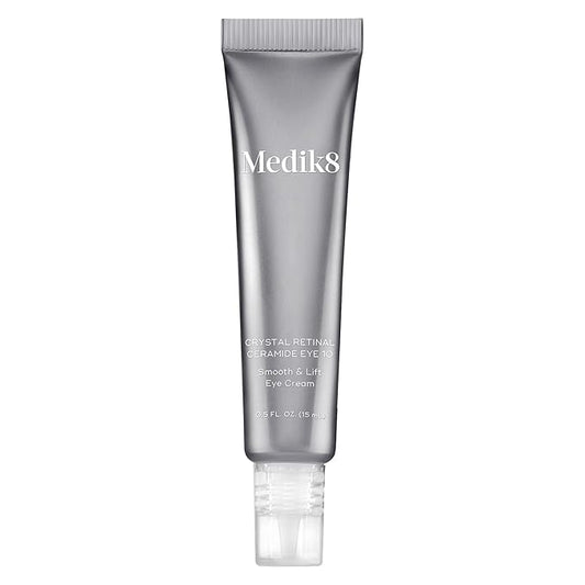 Medik8 Crystal Retinal Ceramide Eye 10 - Lifting Eye Cream with Vitamin A - Smoothing Under Eye Cream for Wrinkles and Sensitive Skin - 0.5 ml