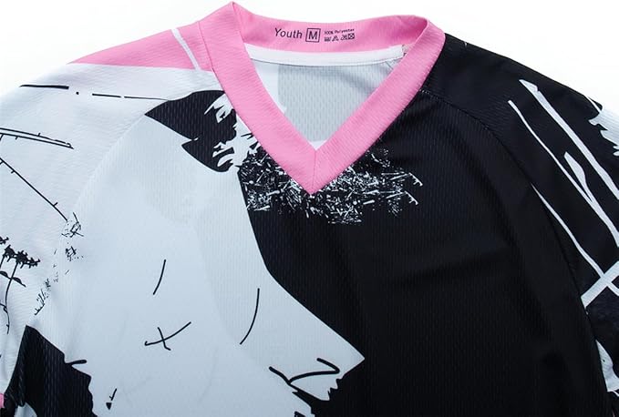 Dirt Bike Jersey for Youth, Kids Mountain Bicycle Shirt Long Sleeve Children Downhill Jerseys for Motorcycle Motocross