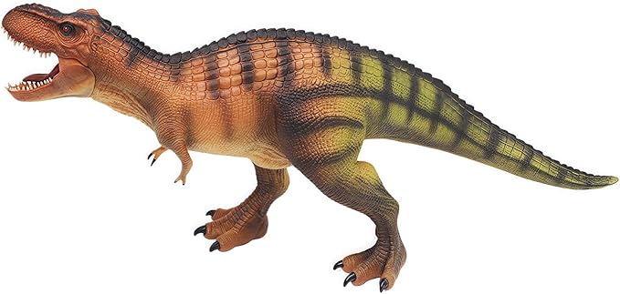 Gemini&Genius Tyrannosaurus Rex with Movable Jaw Dinosaur Roaring T-rex Toy, Hard Plastic Dinosaur Animal Toy for Kids 3-12 Years Old