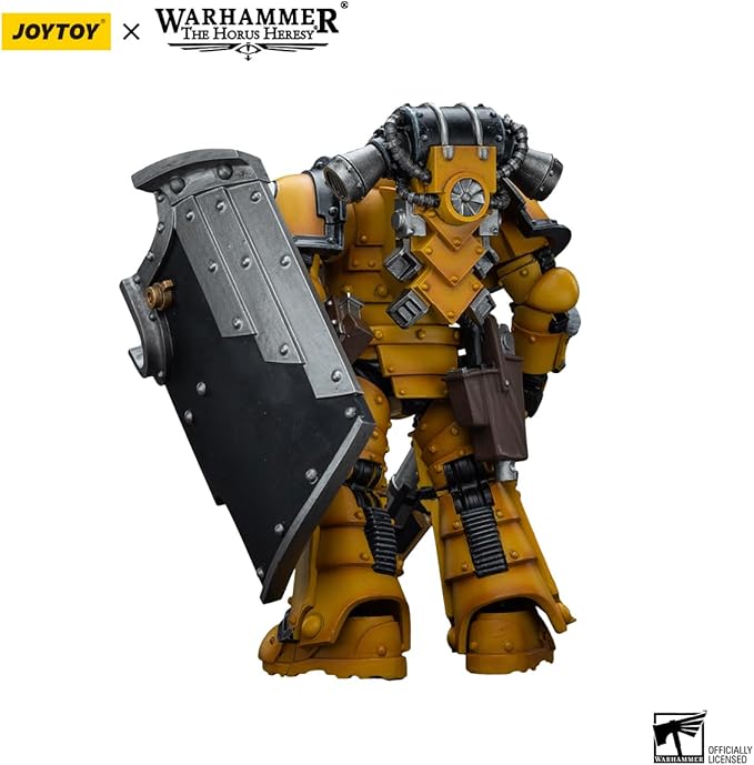YIZRIO JoyToy Warhammer 40K Sons of Horus 1/18 Imperial Fists Legion MkIII Breacher Squad Legion Breacher with Lascutter 4.8in Action Figure Kits