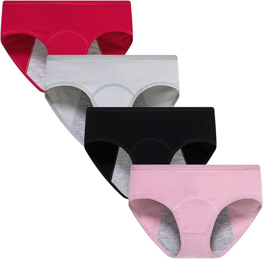 Demifill Teen Girls Period Underwear Cotton Soft Women Panties For Teens Briefs