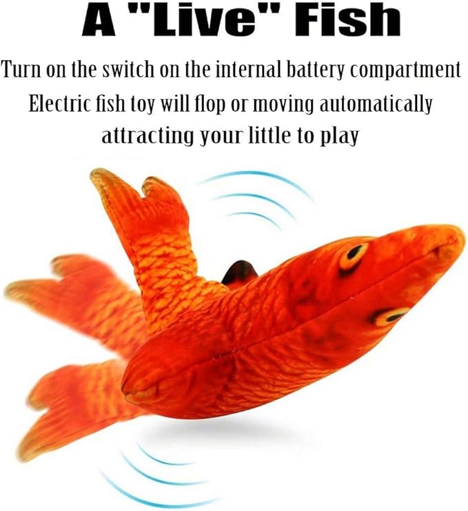 Electric Moving Fish Interactive Plush Toys