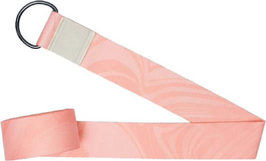 yogadesignlab | The Yoga Strap | Luxurious, Extra Long, Super Soft, Eco Printed | Studio Quality, Adjustable | Safely Stretch Further and Hold Longer | 8 ft Long