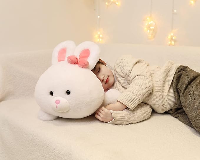 YESGIRL Easter Gifts Bunny Stuffed Animal Plush Pillow, 24 inch Cute Plush Toy, Large Soft Rabbit Plushie for Adults, Kids, Boys and Girls