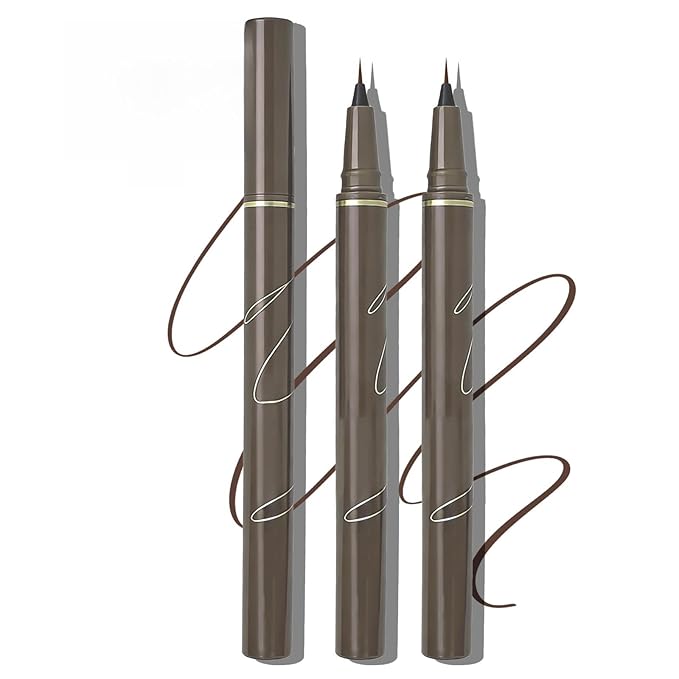 Ultra Fine Liquid Eyeliner Pencils- Slim Felt Tip for Precise Eye Lines, Waterproof, Smudge Proof & Quick-Drying, Winged Liner and Inner Corner. Long Lasting All Day Makeup, Smooth & Lightweight.