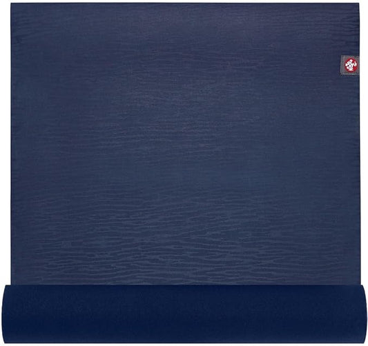 Manduka eKOLite Yoga Mat 71" - 4mm | Natural Rubber | Eco-Friendly | Soft Textured Surface | Natural Next-to-Skin Feel | 71 x 26 inches | Charcoal Grey