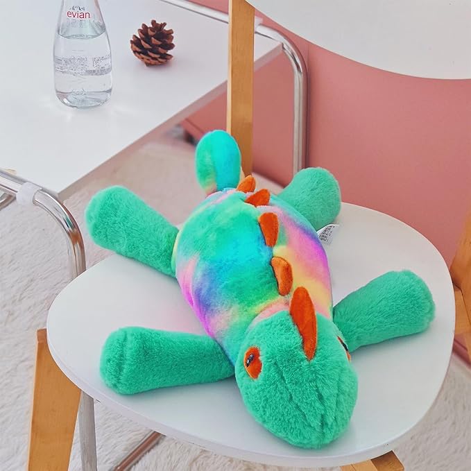 ARELUX Soft 18in Chameleon Stuffed Animals: Lizard Plush Cute Cuddly Body Pillow Hug Sleeping Fluffy Wild Animal Toys Bed Decor Plushie Doll Friends Family Member