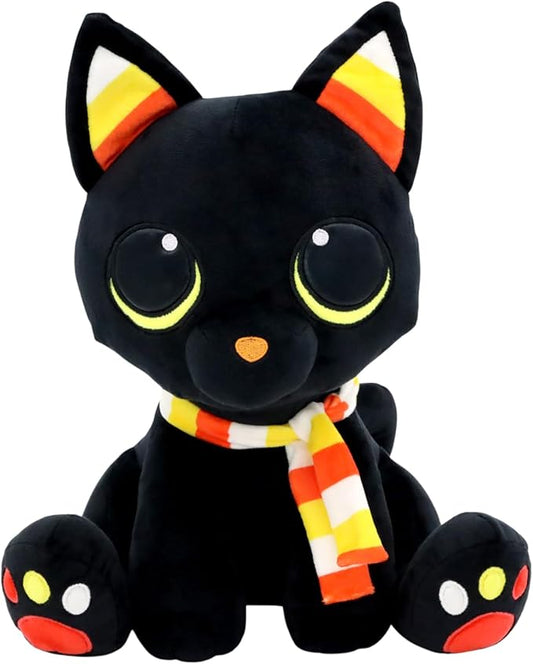 Cory The Candy Corn Cat - Cute Halloween Decor, Small Stuffed Animal, Halloween Decorations, Machine Washable, Soft and Safe Materials - Candy Corn Cory, 8 Inch