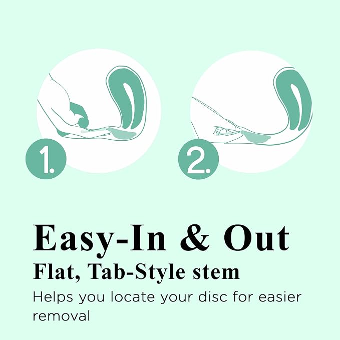 SHORDY Reusable Menstrual Disc (Large), 100% Medical-Grade Silicone, Flexible & Leak-Free Period Disc, Eco Friendly Feminine Hygiene & Care | Tampons, Pads & Cups Alternative (Green)