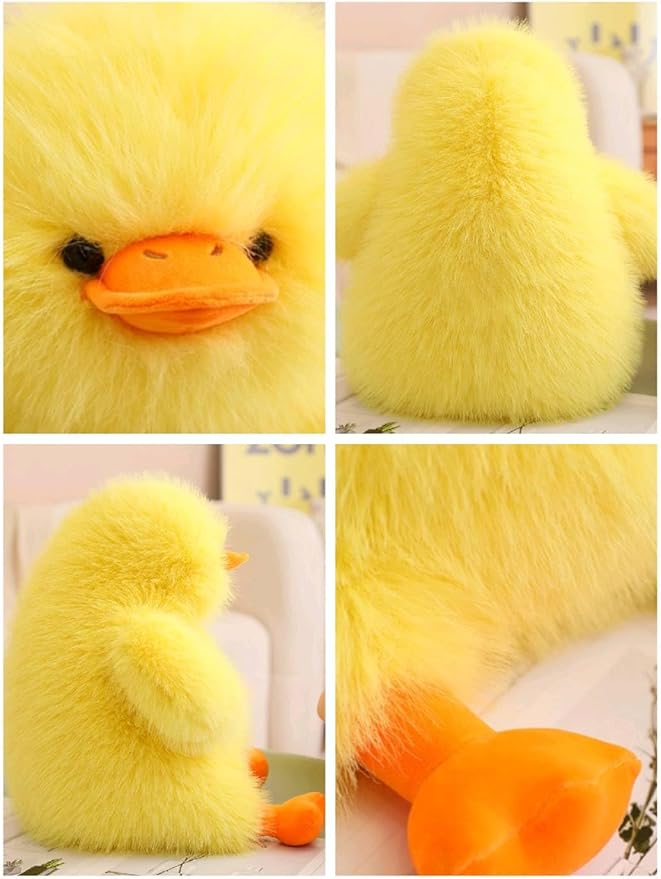 ARELUX Giant 22in Big Duck Plush Large Stuffed Animal Hugging Pillow: Soft Jumbo Sleeping Body Warm Fluffy Pillow Adorable Chubby Plushie Toy Gifts for Boys Girls