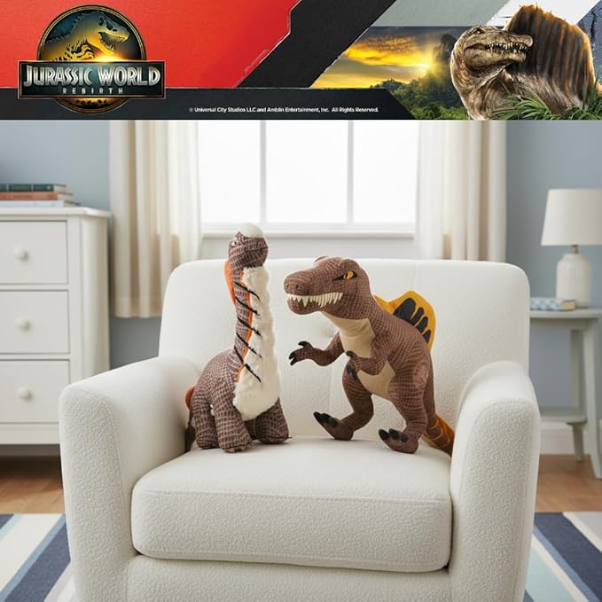 Jurassic World Rebirth Spinosaurus Cuddle Pillow, Kids Bedding Super Soft Plush Pillow, (Officially Licensed Product) by Franco