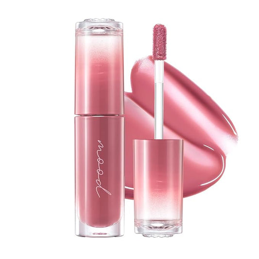 Peripera Ink Mood Glowy Tint | Lip-Plumping, Naturally Moisturizing, Lightweight, Glow-Boosting, Long-Lasting, Comfortable, Non-Sticky, No White Film (019 MAUVE CHAOS)