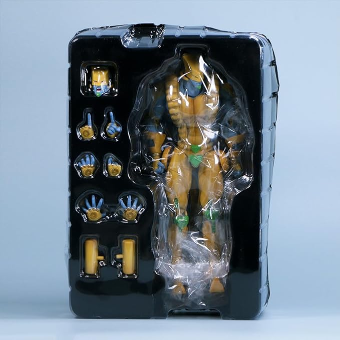 The World Action Figure Movable Joint Anime Figure 9.84" JJBA Super Action Statue Brando Figurine Collections Desktop Decoration Gifts