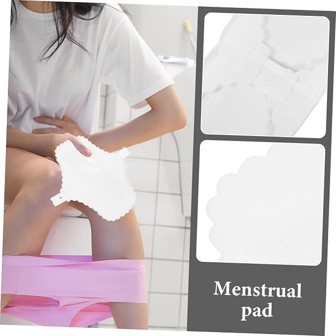 Healifty 10Pcs Cotton Menstrual Panties Liners Reusable Washable Sanitary Pads with Button for Womens Comfort and Leak Protection Skin Friendly Cloth Pads