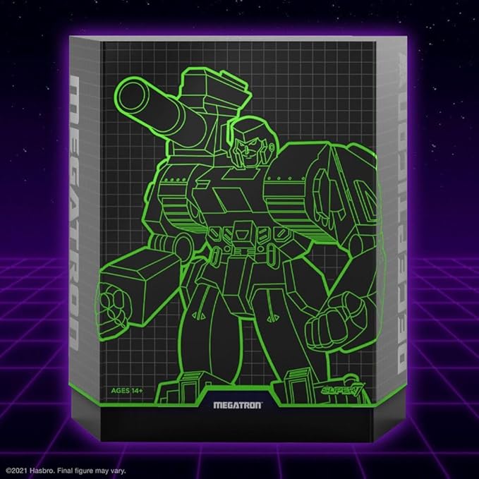 Super7 ULTIMATES! Transformers Megatron (G2 Comic) - 7" Transformers Action Figure with Accessories Classic Cartoon Collectibles and Retro Toys