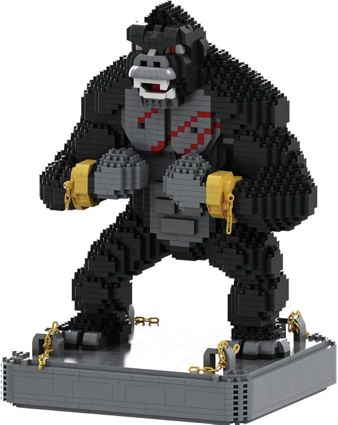 King Kong Building Set (2,310 PCS) – Mini Kong Action Figure from Skull Island – Nano Brick Gorilla Construction Kit for Kids 15+, Adults, Collectors – Movie Display Toy Gift