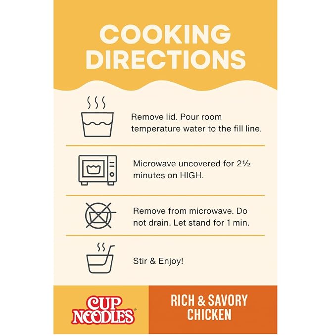 Nissin Cup Noodles Protein Ramen, Chicken Flavor with Bone Broth, 16g Protein, 2.54 Ounce Cup (Pack of 6)