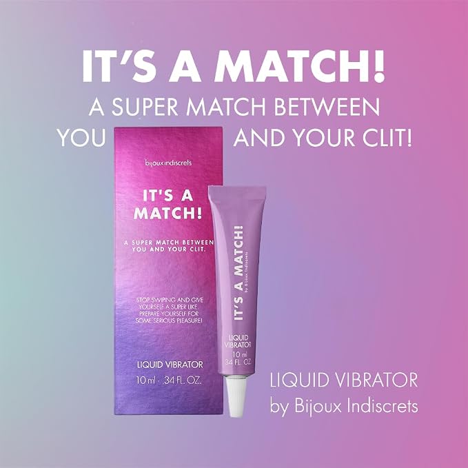 Bijoux Indiscrets Clitherapy Liquid Vibrator - A Match Liquid Vibrator - Sexy Vibe - Hot Liquid Vibrator - Clitoral Balm Designed to Enhance a Woman's Sexual Sensations - Tingling Arousal Balm