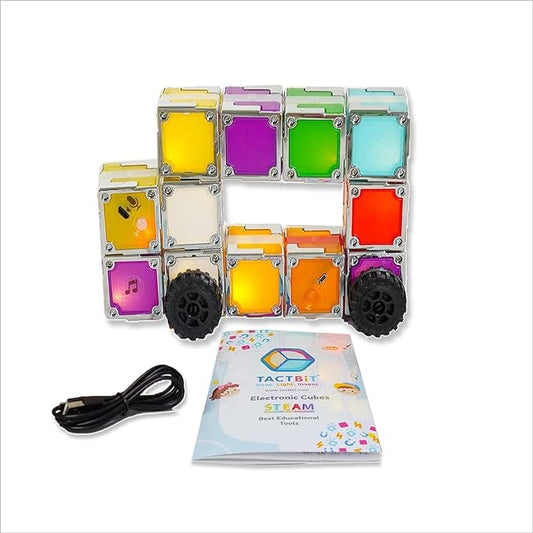 12 : Prepare Your Child for The AI Revolution The World's First Magnetic Electronic STEAM Cubes That Ignite Creativity, Develop Problem-Solving Skills.