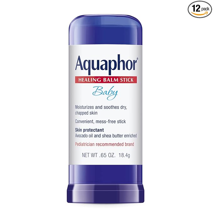 Aquaphor Baby Healing Balm Stick With Avocado Oil and Shea Butter, 0.65 Oz Stick (Pack of 12)