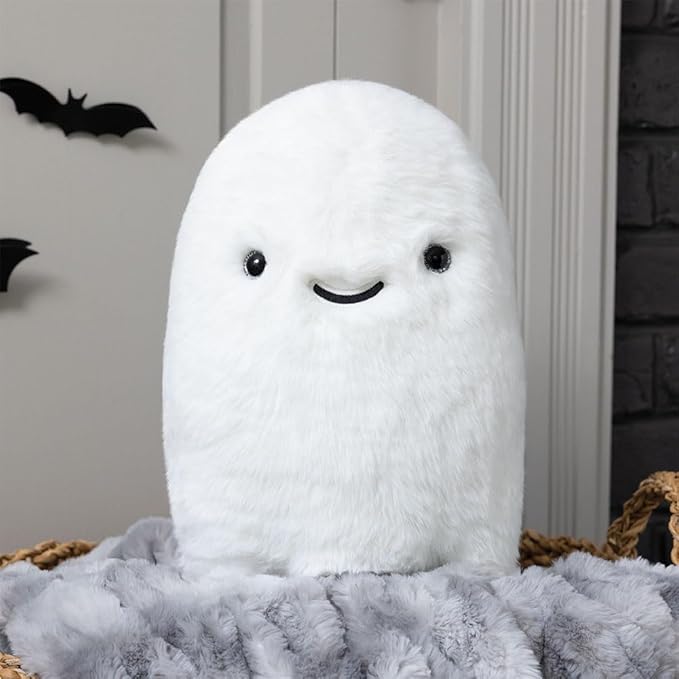 Vermont Teddy Bear Ghost 18 Inch Soft Plush, Glow in The Dark Halloween Collectible for Kids & Adults - Perfect Halloween Decor & Gift