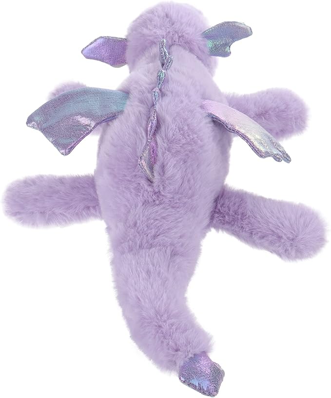 Apricot Lamb Toys Plush Purple Lying Dragon Dinosaur Stuffed Animal Soft Cuddly Perfect for Child (Purple Dragon,15 Inches)