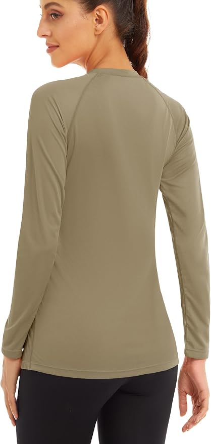 MAGCOMSEN Women's Long Sleeve Shirts UPF 50+ Sun Protection Shirts for Hiking Fishing Workout Rash Guard
