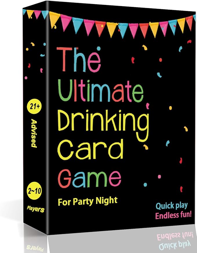 The Ultimate Drinking Card Game for Party Night - Drinking Game for Adults for Game Nights, Pregame, Couple Games, Bachelorette Party Games