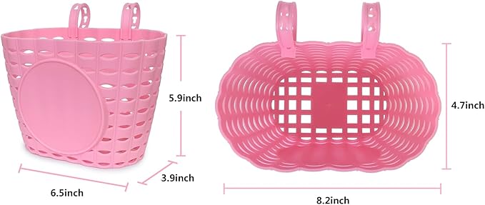 Noviko Girl Bike Basket Kid Bicycle Basket Bike Accessories for Girls