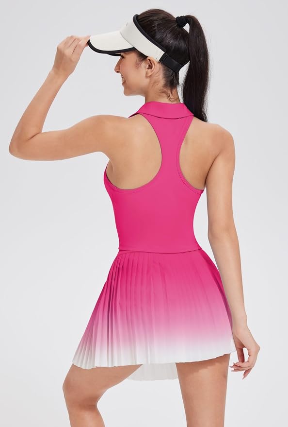 AFZ Golf Outfits for Women Preppy Golf Dress Clothes Athleisure Tennis Skirt and Top Sets