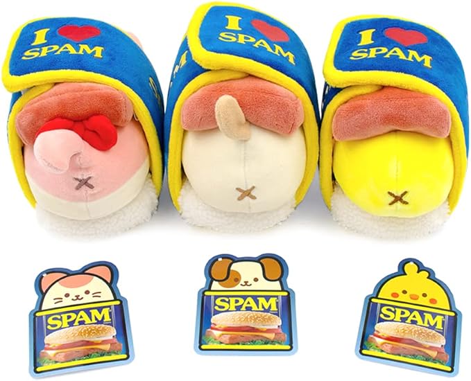 Anirollz Stuffed Animal Plush Toy - Official SPAM Musubi Blanket Outfitz Doll | Soft, Squishy, Warm, Cute, Comfort, Safe| Pillow with Puppy - Birthday Decorations Graduation Gift 6" Puppiroll