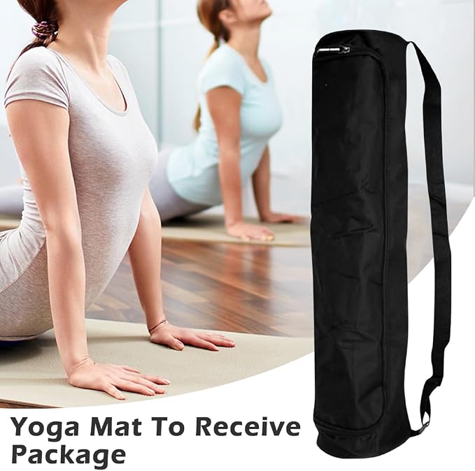 Yoga Mat Bag, Full-Zipper Yoga Mat Carrier with Adjustable Strap, Waterproof Stylish & Functional Fitness Mats Holder for Class Travel, Exercise Storage Carrier Bag for Women & Men