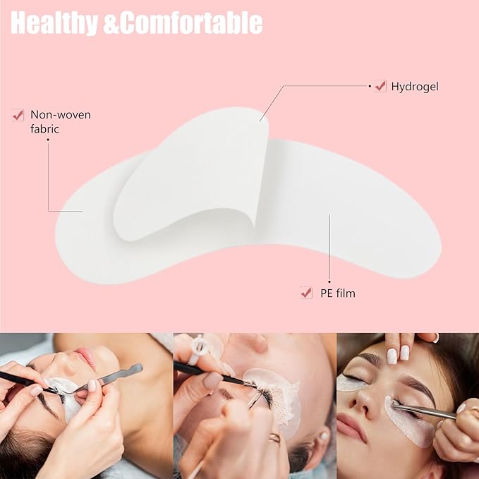 100 Pair Under Eye Pads Eyelash Extensions Patches Lash Extension Lint Free Under Hydrogel Eye Mask Pads Beauty Tools