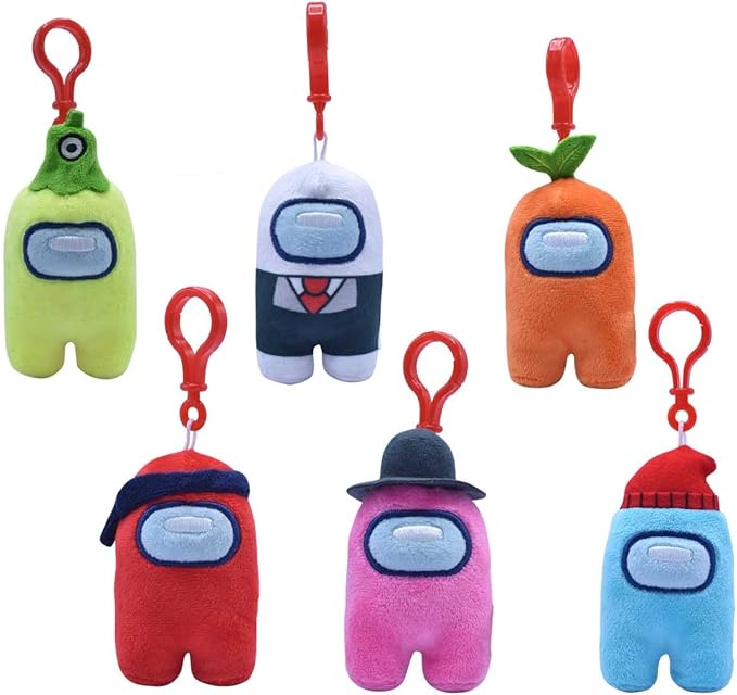 Just Toys LLC Among US 3" Plush Backpack Hangers