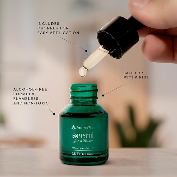 AromaPlan Hotel Scent Diffuser Oil My Way, 15 mL(0.5 Fl.oz)- Luxury Hotel Fragrance in Dropper Bottle for Aromatherapy -Hotel Essential Oil Fragrance Scent Diffuser Oil, USA Made