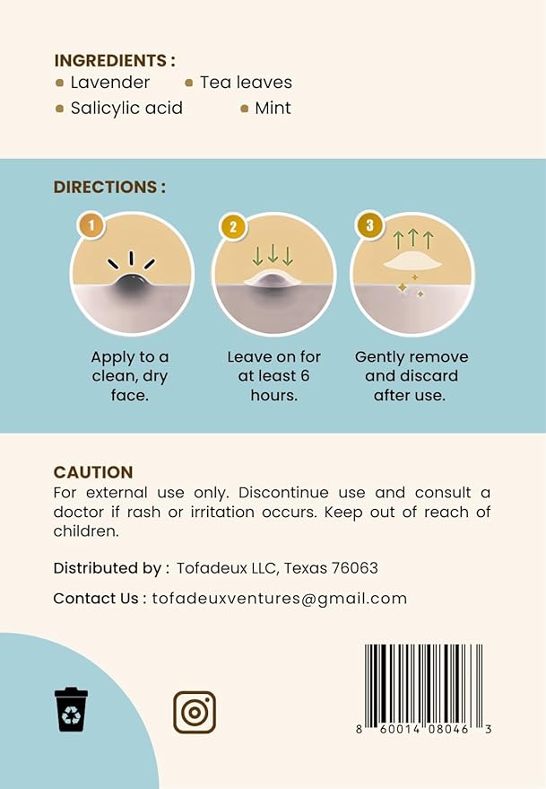 Acne Patch – Invisible (72 Patches) | Hydrocolloid & Retinol for Clearer Skin