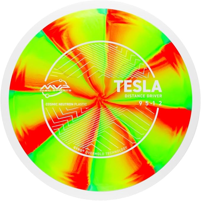 MVP Disc Sports Cosmic Neutron Tesla Disc Golf Distance Driver (Colors May Vary)