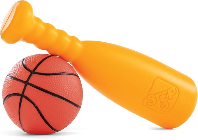 Step2 Sports-Tastic Activity Center, Toddler Sports Playset, Indoor/Outdoor Slide, Play Gym Includes Bat & Balls, Made of Durable Plastic, For Toddlers 1+ Years Old