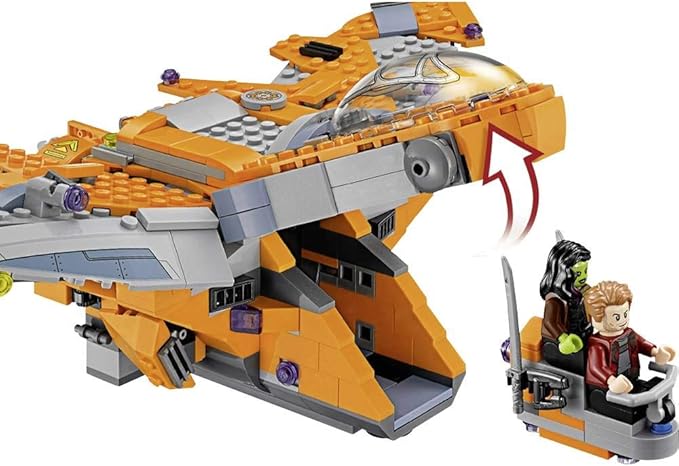 Lego 76107 Marvel Avengers Thanos Ultimate Battle Playset, The Guardian's Ship, Iron Man, Star-Lord, Gamora & Thanos Action Figures, Superhero Toys for Kids