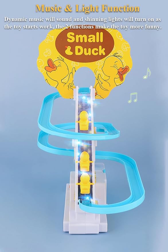 Penguin Slide Toy Set, Automatic Climbing Stairs with Music & Lights, Interactive Educational Playset for Boys Girls, Birthday Gift Idea (Penguin)