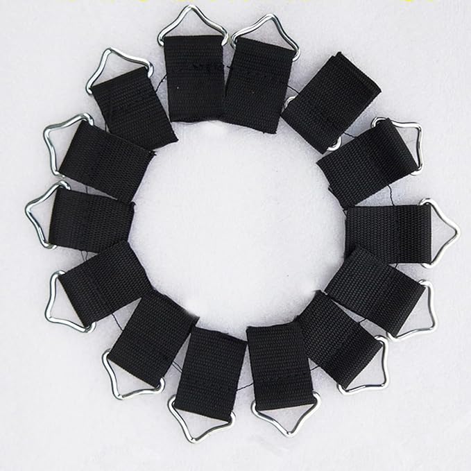 mollensiuer 16Pcs Trampoline Triangle Buckle Trampoline V-Rings Replacement Trampoline Accessories Trampoline Mat Parts Replacement Repair Supplies for Trampoline Replacement Repair