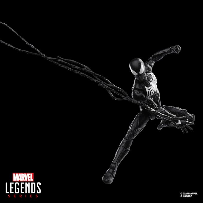 Marvel Legends Series Gamerverse Peter Parker Black Suit, Spider-Man 2 Video Game-Inspired Collectible 6 Inch Action Figure