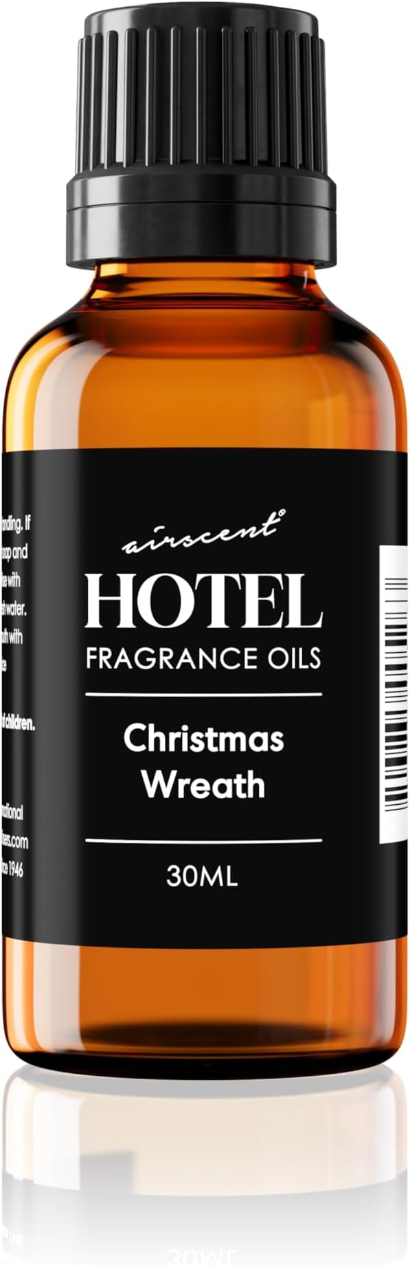 AirScent Christmas Wreath Holiday Diffuser Oil - Premium Holiday Fragrance Oil for Ultrasonic and Waterless Diffusers and Crafting - 30ml, 1 fl oz Glass Dropper Bottle - Balsam Fir Essential Oil