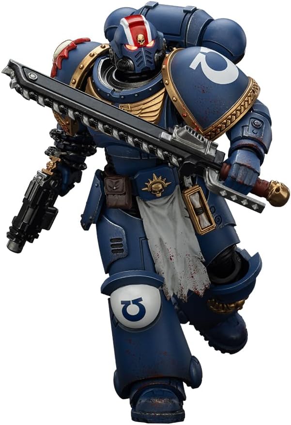 JOYTOY Warhammer 40,000 1/18 Action Figure Ultramarines Lieutenant Titus-Collectors Edition Collection Model Birthday Gifts