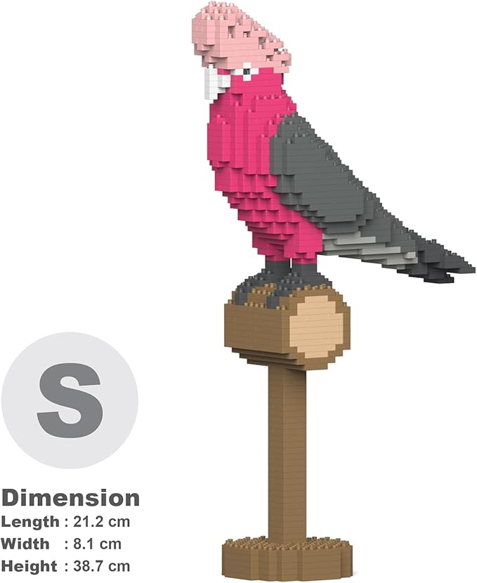 JEKCA Galah 01S | Parrot Plastic Building Blocks | Age 14+