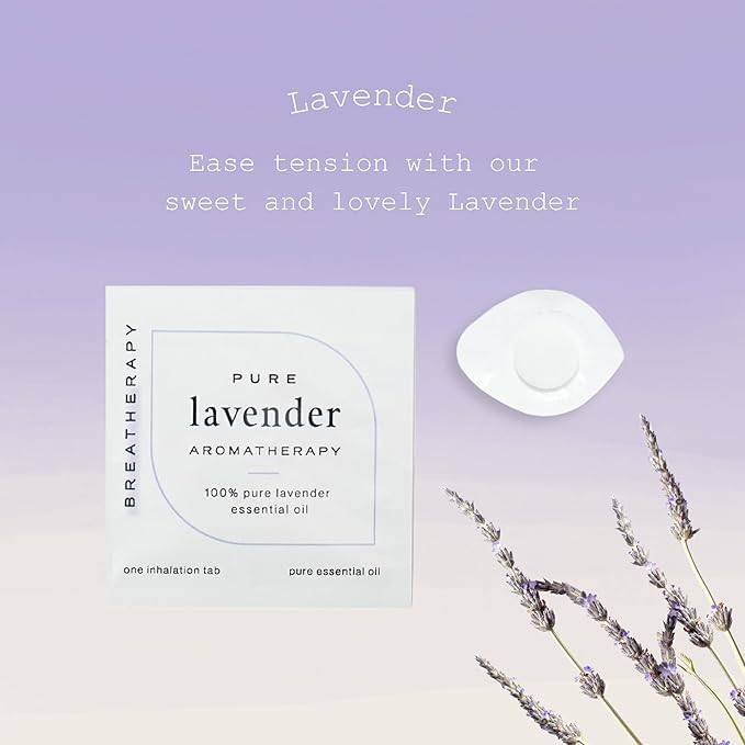 Aromatherapy Lavender Patches - Pure Essential Oil Aroma Patch - Lavender Essential Oils for Headache - 4-Pack